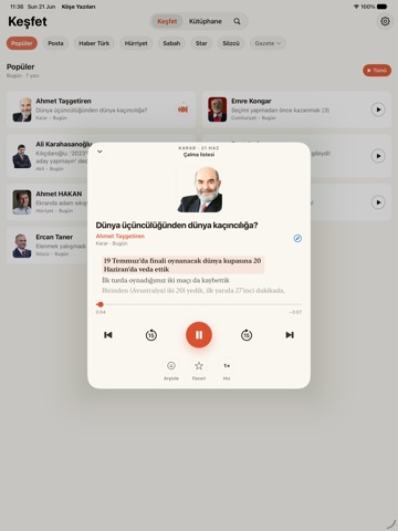 OpEd: Daily Audio Columns iPad screenshot