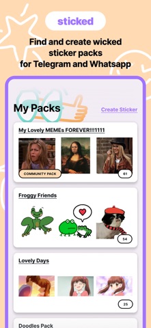 Sticked: Sticker Maker, Market app screenshot 1