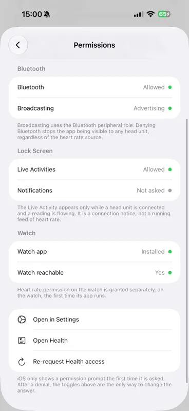 HeartRate Broadcaster screenshot 7 of 7