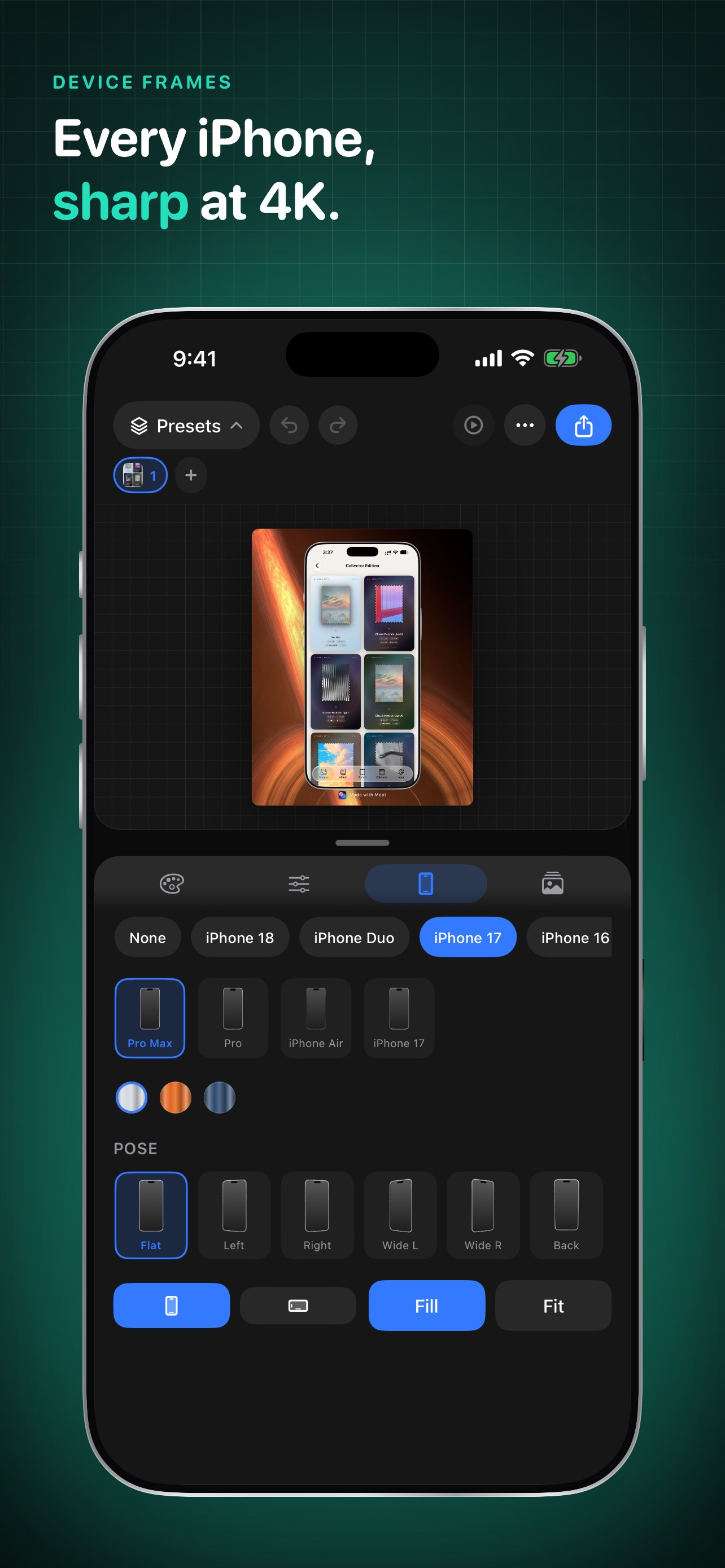 Screenshot 3 of Moat: Screenshot Mockups