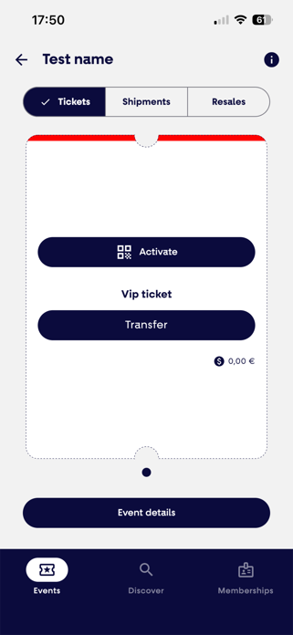 OARO Tickets Screenshot 2 of 3