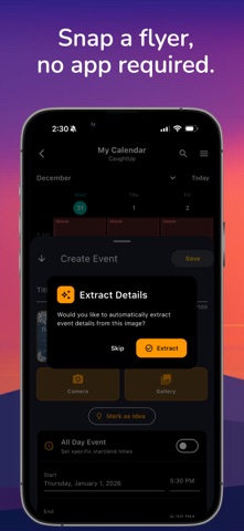 CaughtUp - Events Screenshot 3 of 7