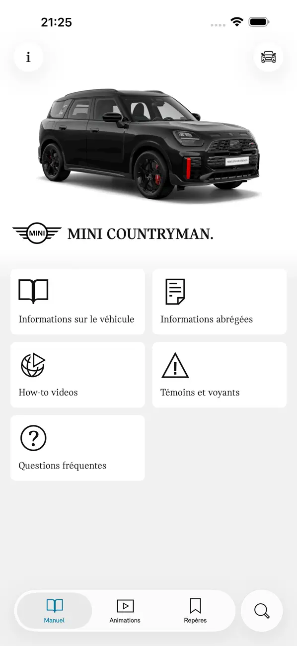 Screenshot #1 pour MINI Driver's Guide