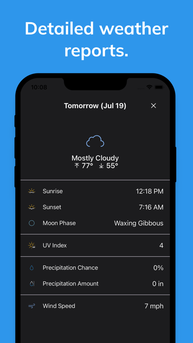 Woof Weather - Dog Forecast iPhone screenshot 4 - Weather app