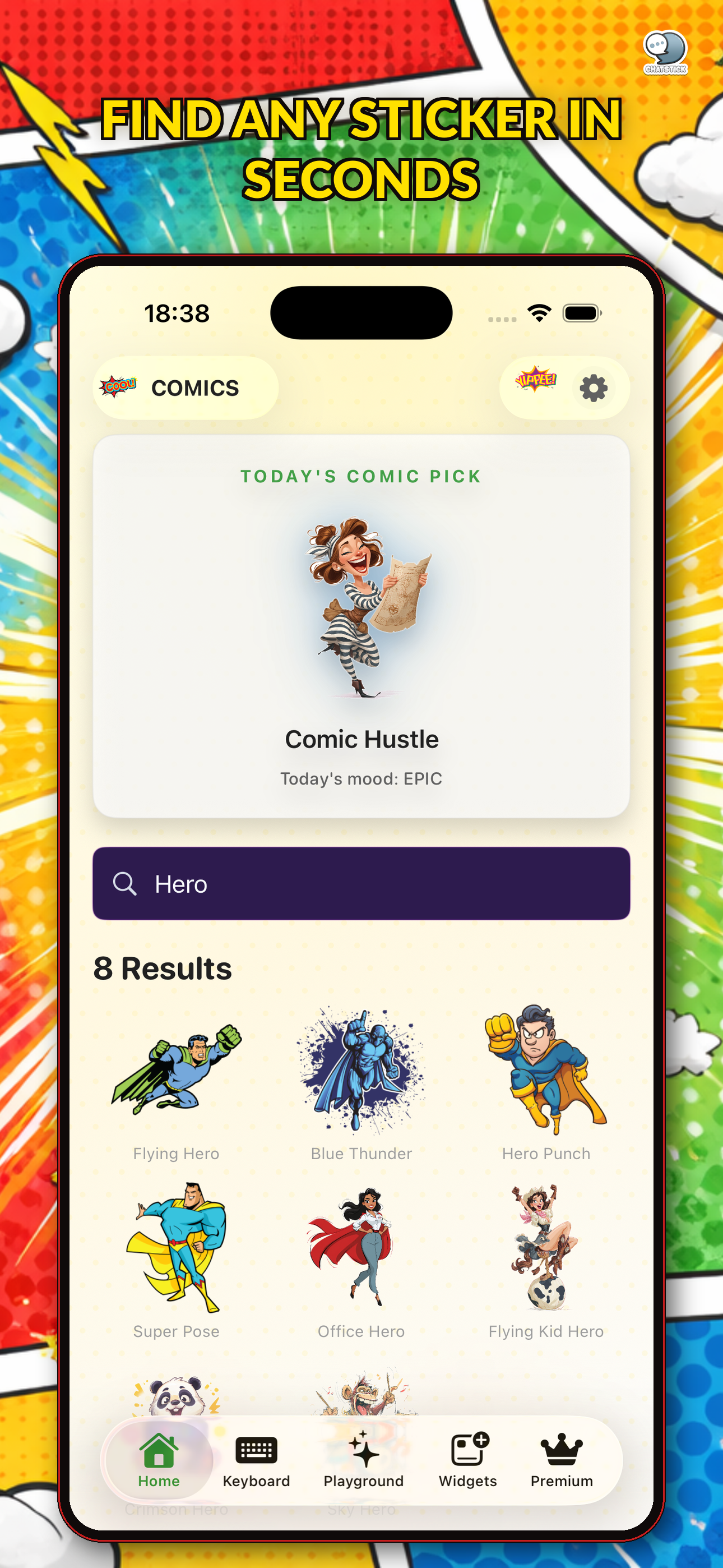 Cartoon Comics Stickers by CS