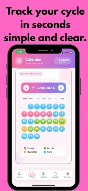 Aurelle Period Tracker screenshot 2