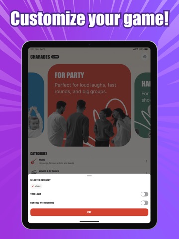 Charades: Party & Group Games iPad screenshot