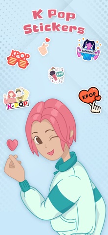 K Pop Stickers iPhone screenshot