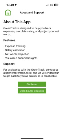 GreenTrack screenshot