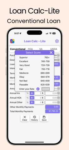 Loan Calc-Lite Screenshot 3 of 9