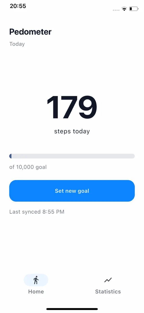 Screenshot #1 pour Pedometer Step Counter No Ads