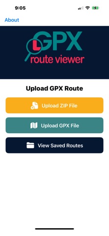 GPX Route Viewer screenshot