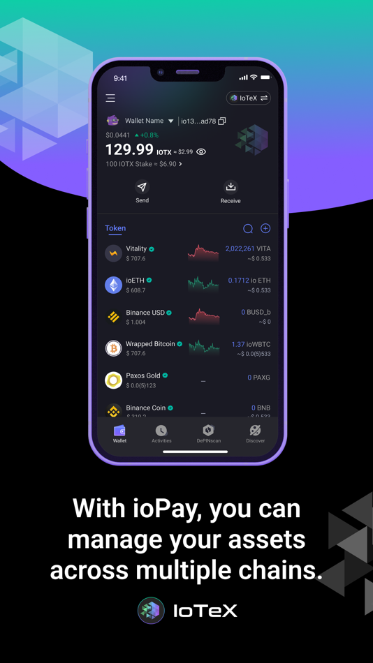 #2. ioPay: AI-Powered DePIN Wallet (iOS) 由: MachineFi Inc