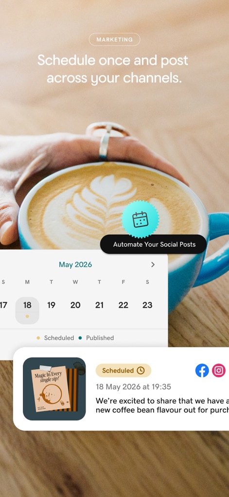 GoDaddy: Websites & Marketing - Smart Social Scheduling
