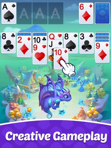 Solitaire Dragons iPad screenshot