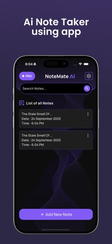 NoteMate Ai: Voice to Text iPhone screenshot
