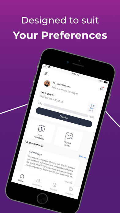 Screenshot 1 of ERADA HRMS App