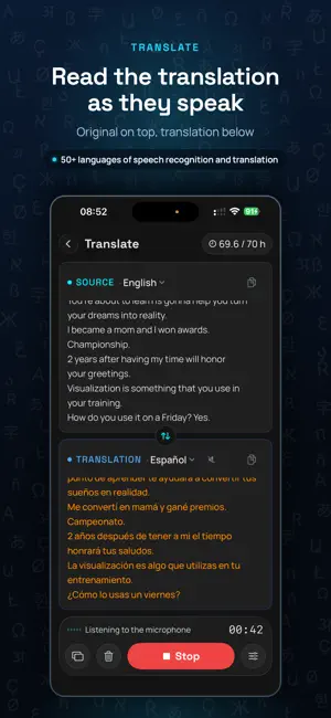 StreamVox: AI Voice Translator screenshot 1