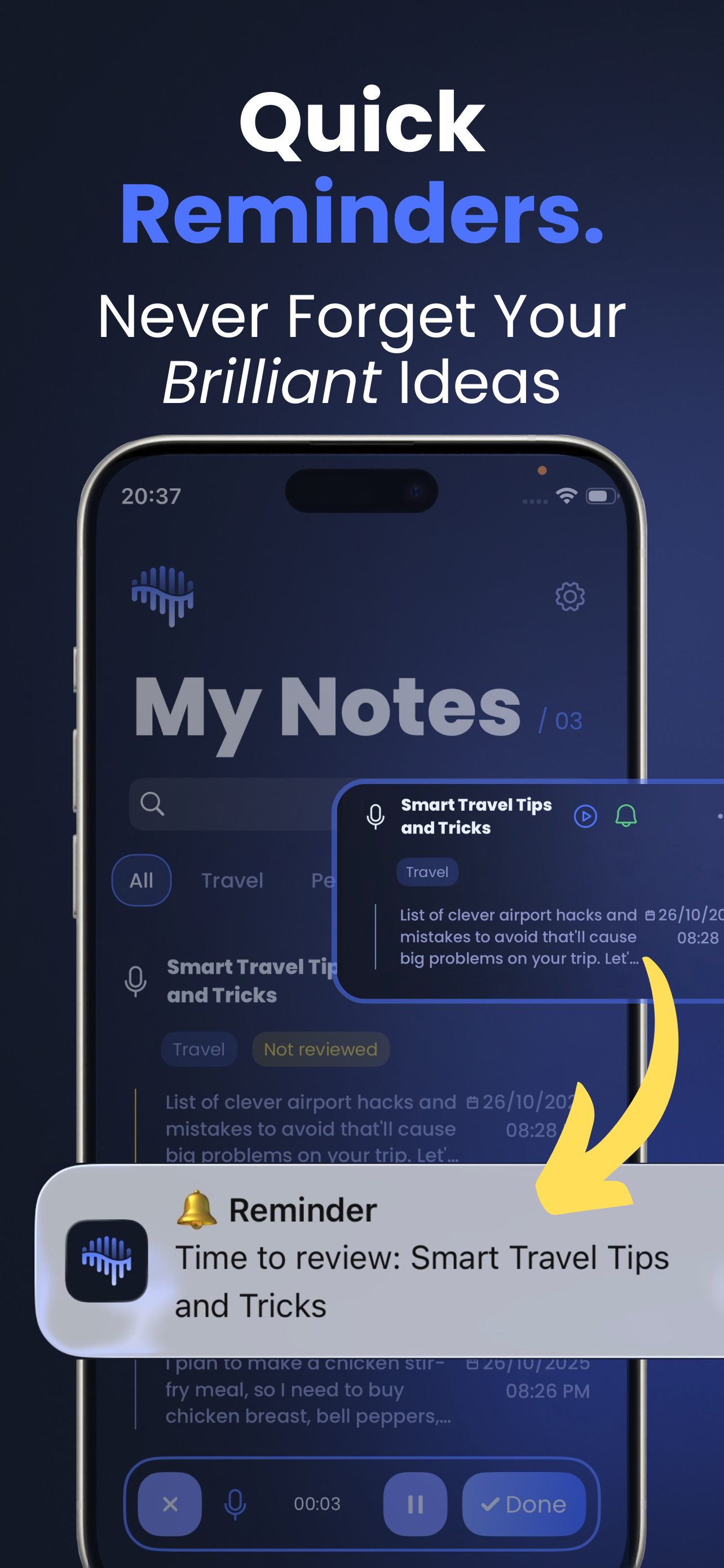 Voice Memo: Braindump