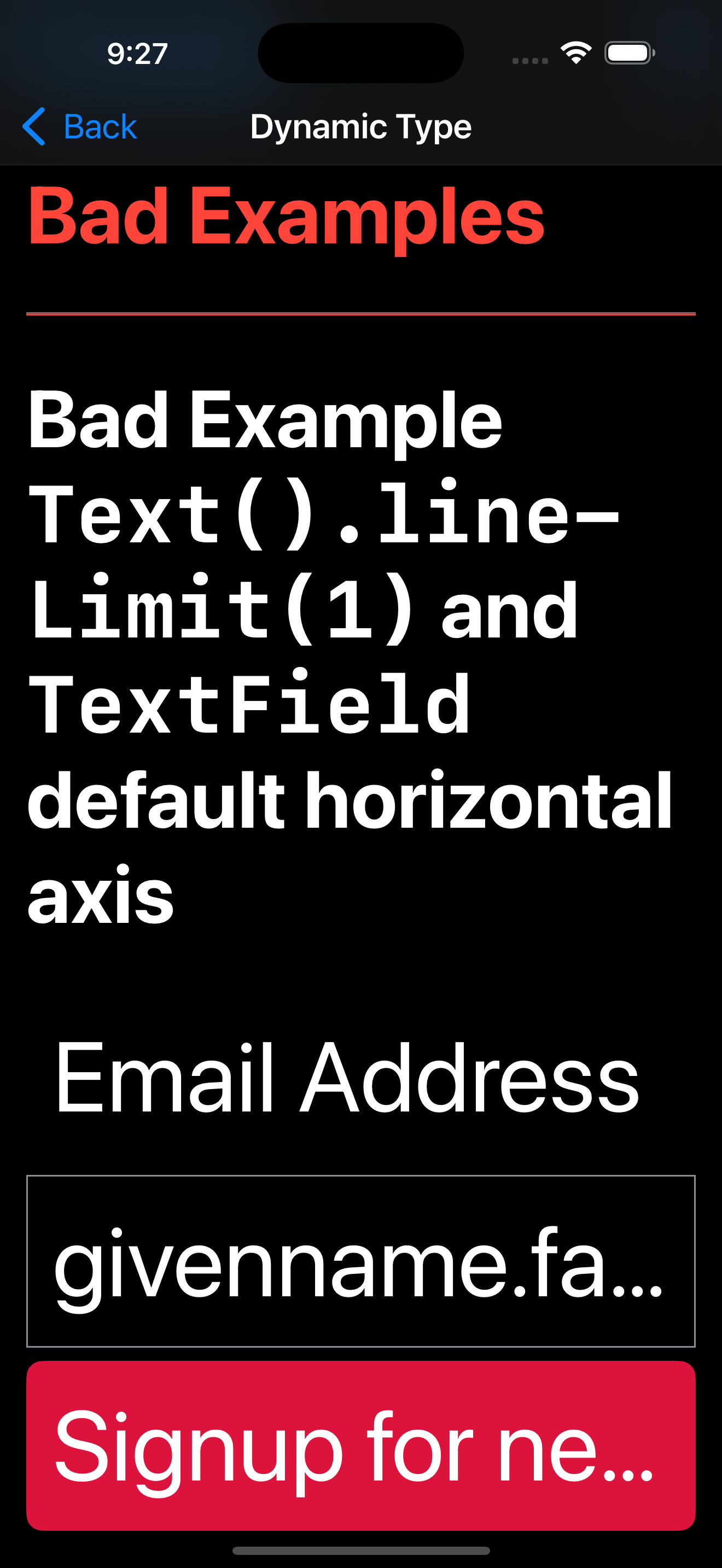 Accessibility Techniques