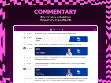 AFLW Official App iPad screenshot 6