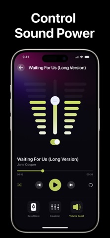 Bass Booster and Volume Boost iPhone screenshot