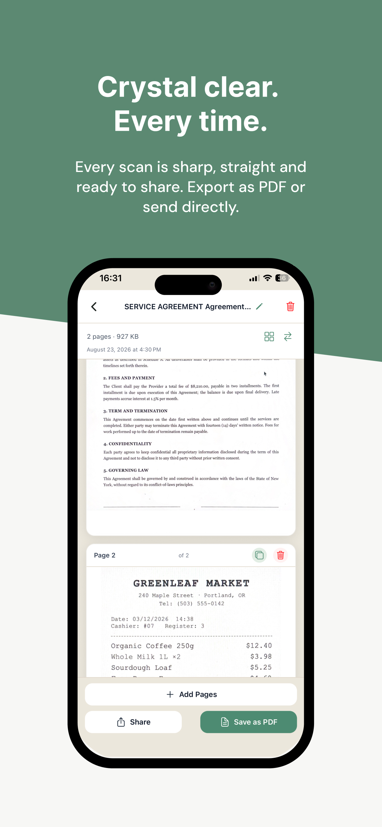 Clearcan: PDF Scanner screenshot 5