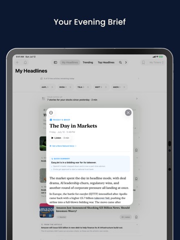 Stocks News: Market Headlines iPad screenshot