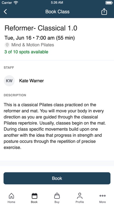Mind & Motion Pilates Screenshot 3 of 3