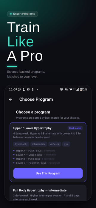 GainLog - Gym Workout Tracker Screenshot 5 of 8