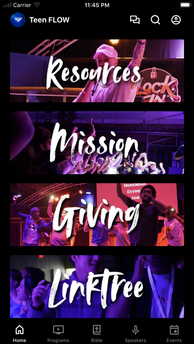 Teen F.L.O.W. Youth Ministries iPhone screenshot 1 - Education app