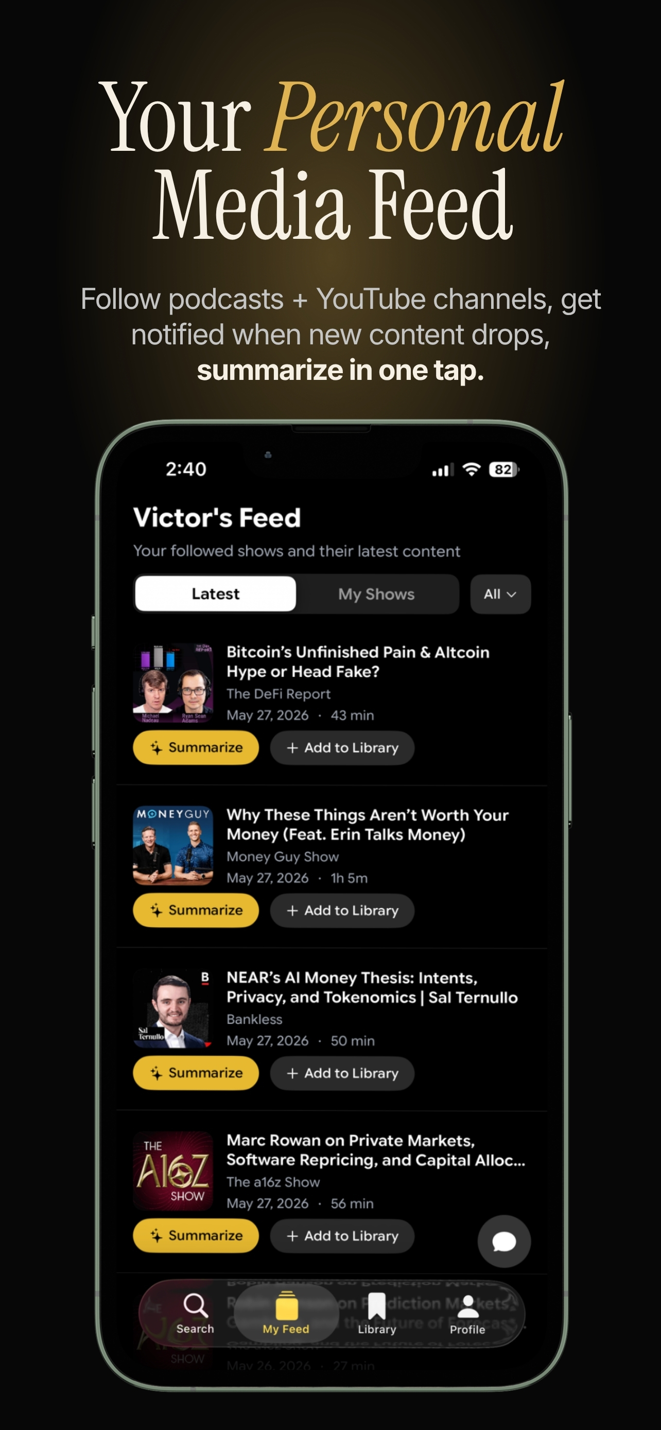 Podcast & YouTube AI Summaries