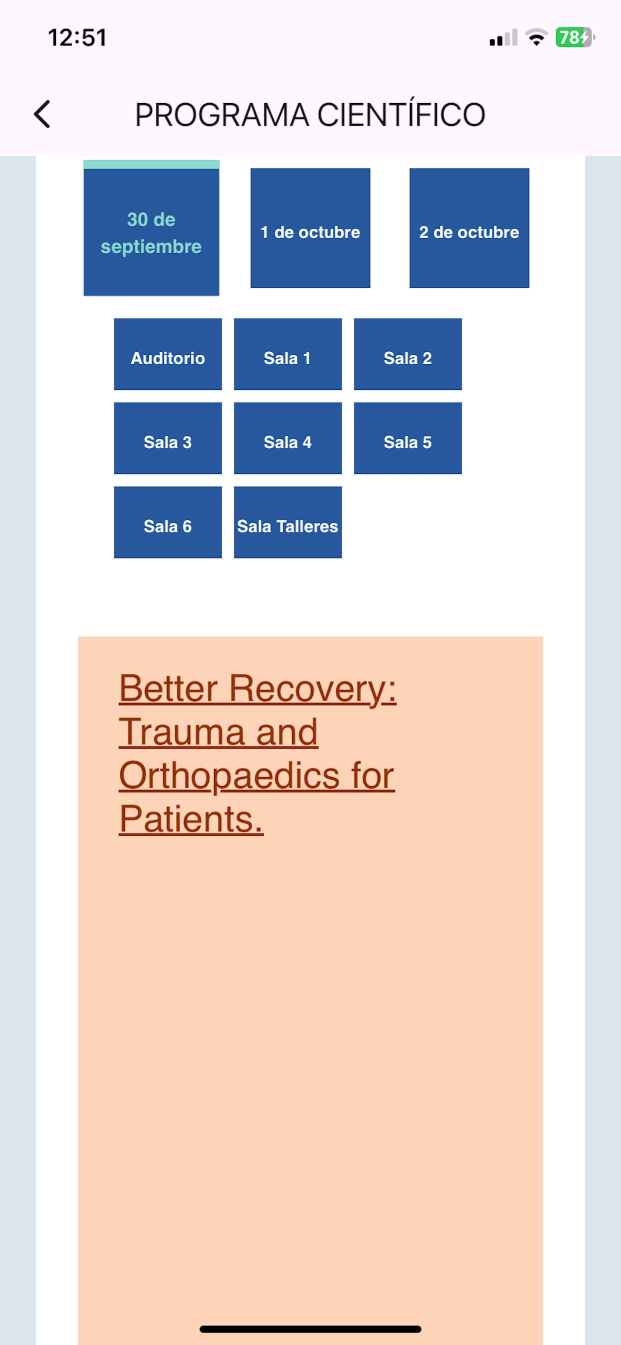 Congreso SECOT 63 screenshot 4