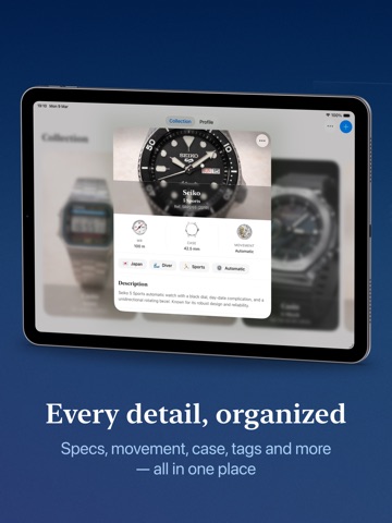 Timeboxd - Watch Collection iPad screenshot
