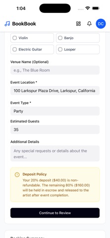 BookBook Gigs Screenshot 5 of 6