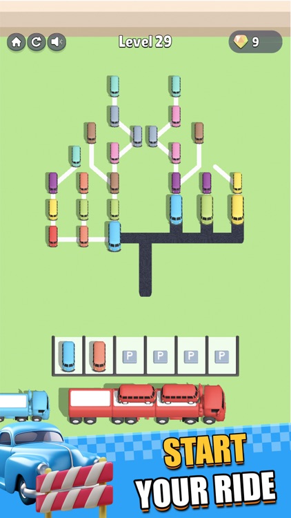Car Traffic - Parking Lot Jam