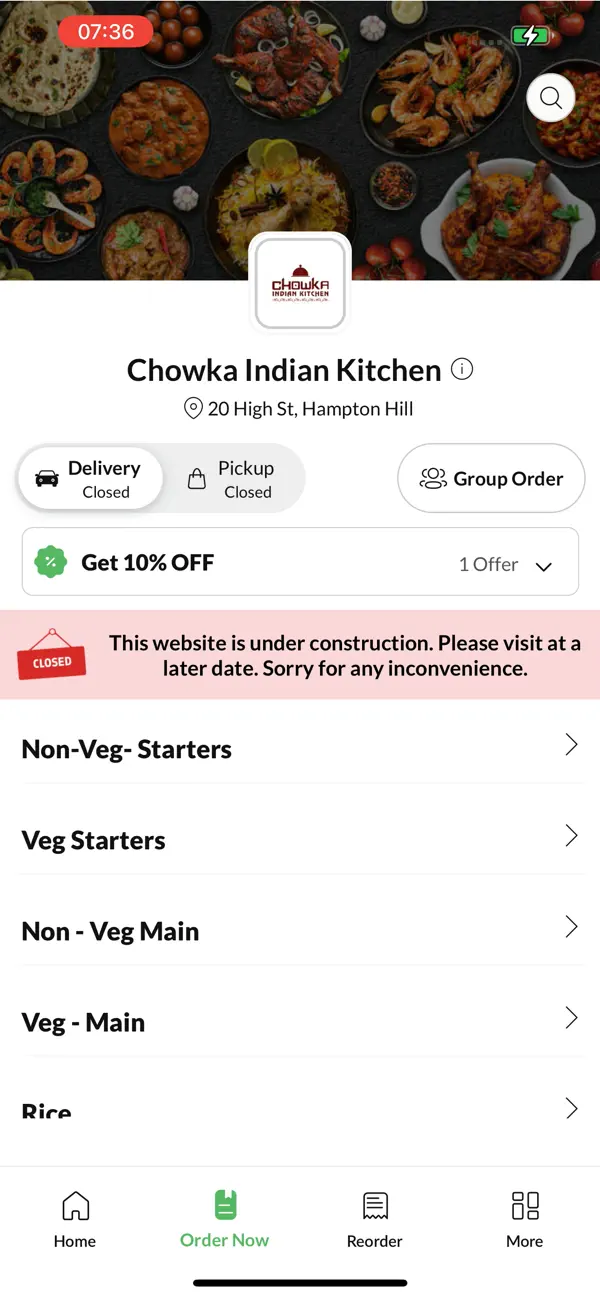 Screenshot #2 pour Chowka Indian Kitchen