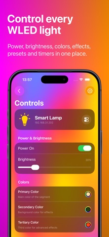 WLED Hub - LED light control Screenshot 1 of 7