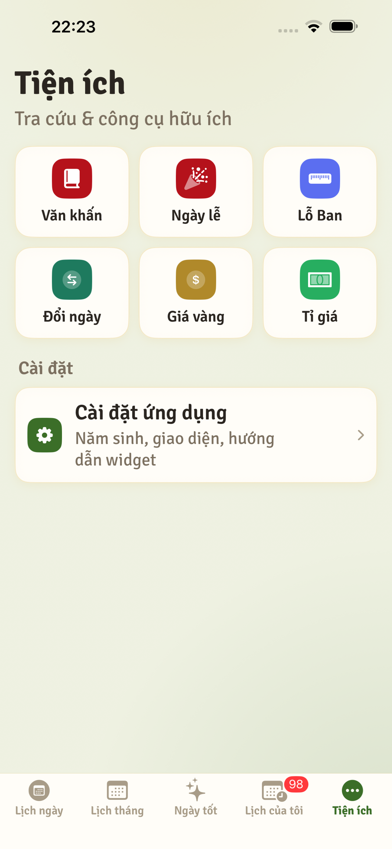 Lịch Âm - Lịch Bình An screenshot 5