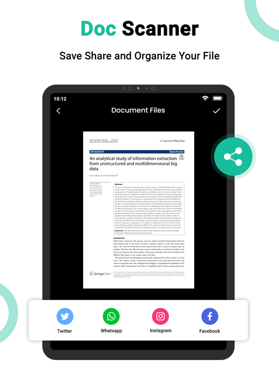 CS Scanner - Doc Scanner iPad screenshot