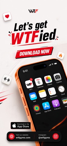 WTF: Gym Workout & Diet Plans iPhone screenshot