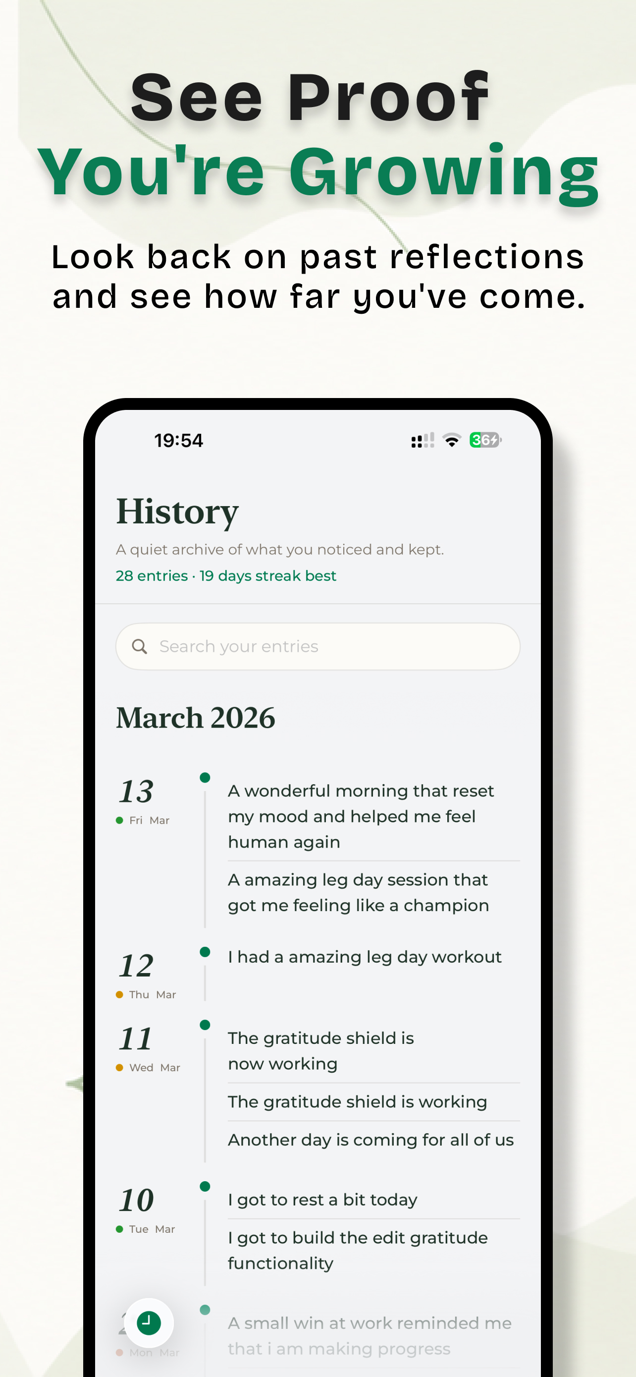 Gratitude Journal: Threefold screenshot 4