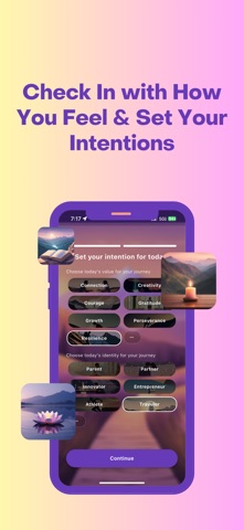 Daily Motivation: DailyPeak iPhone screenshot