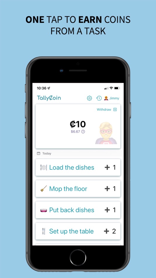 #1. TallyCoin: Chores & Earnings (iOS) 由: Le Huang