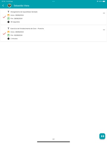 FisioCare Neurogroup iPad screenshot