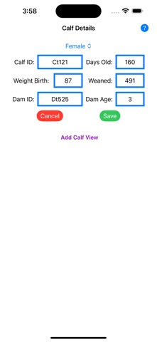 Calf 205-Day Weaning Weight screenshot