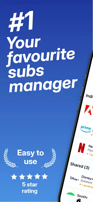 Subscription Manager Pro screenshot 1