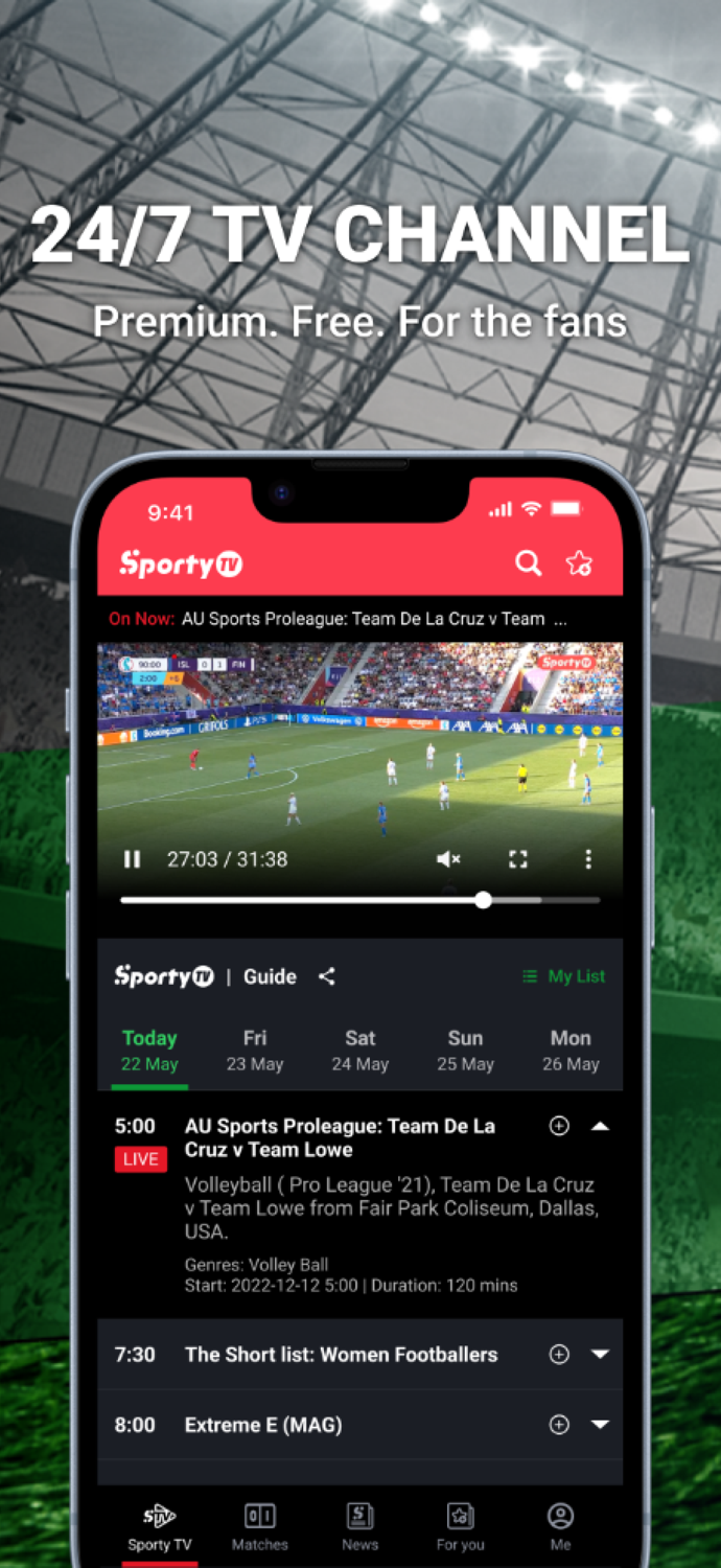 SportyTV Live Sports Stream