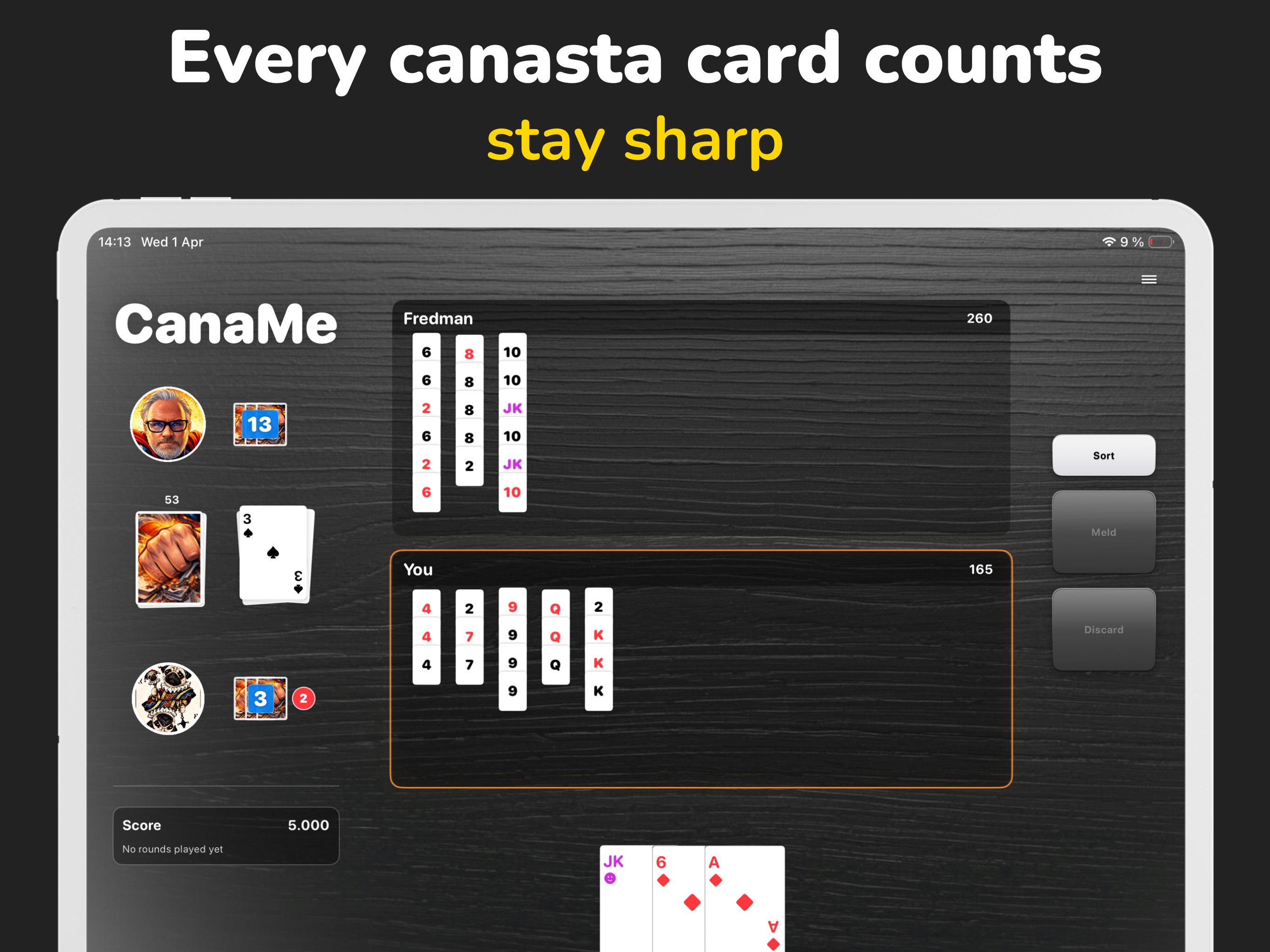 Canasta card game - CanaMe screenshot 8