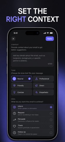 AI Email Writer: Smart Reply Screenshot 2 of 10